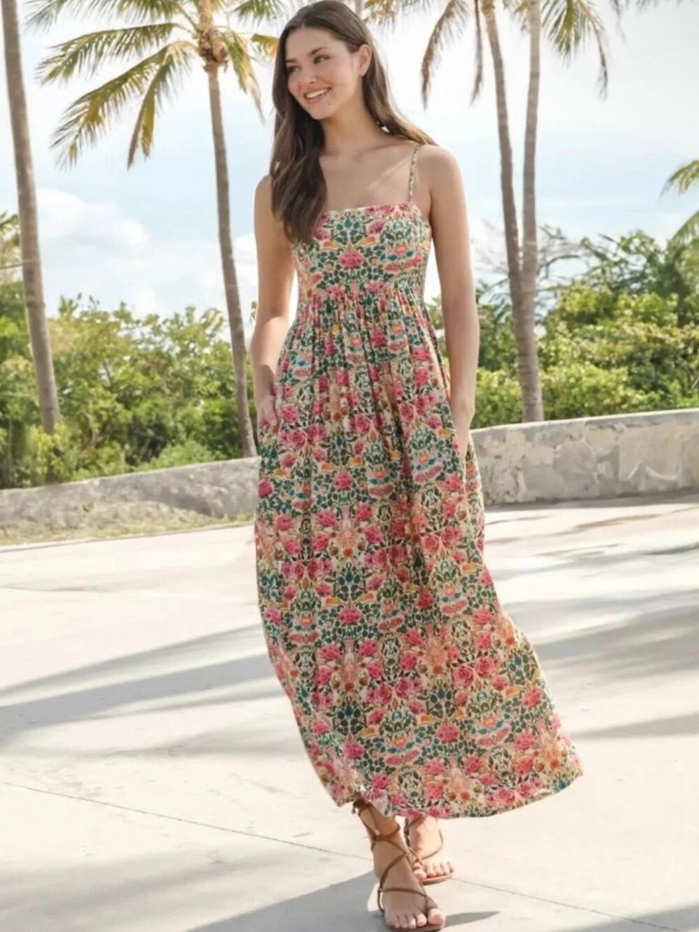 Natural Life Dresses Natural Life Bailey Rose Floral Boho Max
